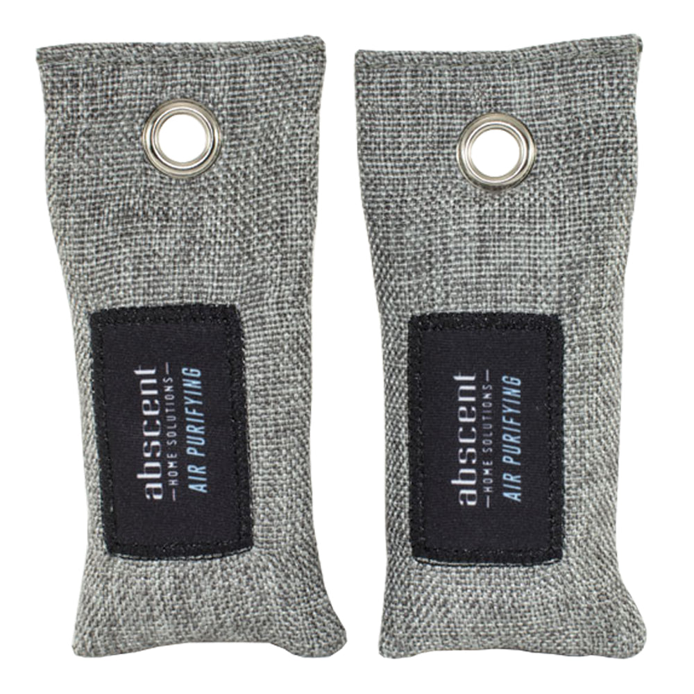 Air Purifying Bag in Heather Grey - 100 Gram Activated Charcoal Bag (Shoe Deodorizer)