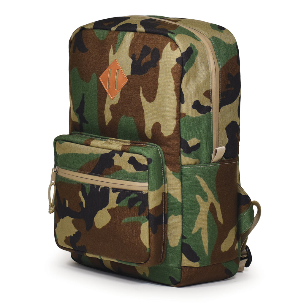 SMELL PROOF BACKPACK "EL JEFE" - WOODLAND CAMO