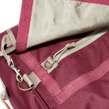 Extra Large Burgundy Crimson Odor Hiding Duffel Bag Zipper