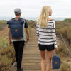 Scent Proof Carbon Toiletry Midnight Navy Blue Bag Surf with Blonde Girl