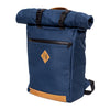 Roll Top Odor Proof Backpack Midnight Blue Side Angle