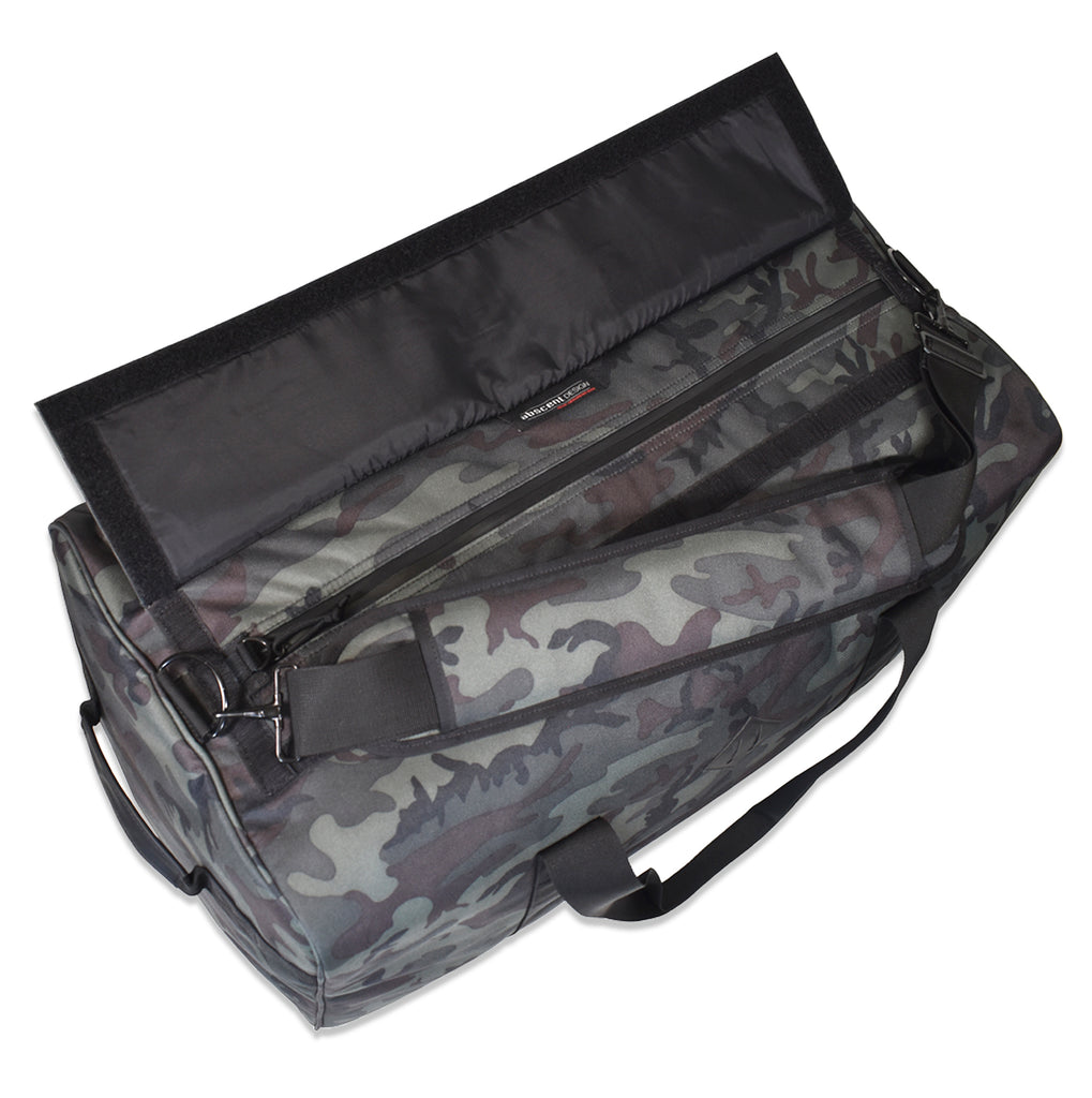 SMELL PROOF DUFFLE BAG "THE MAGNUM" - BLACK FOREST CAMO