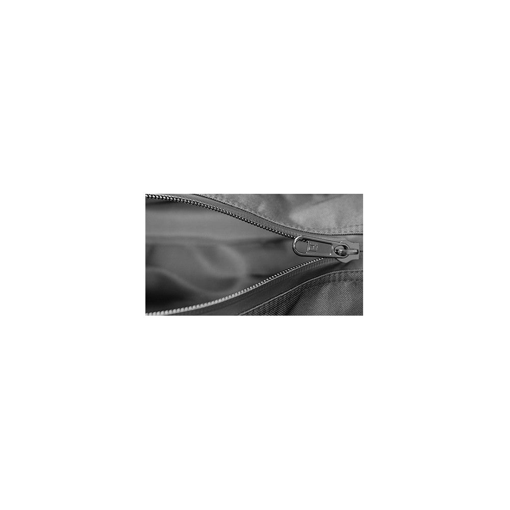 Smell Concealing Medium Duffel Bag Graphite Gray Zipper Detail 2