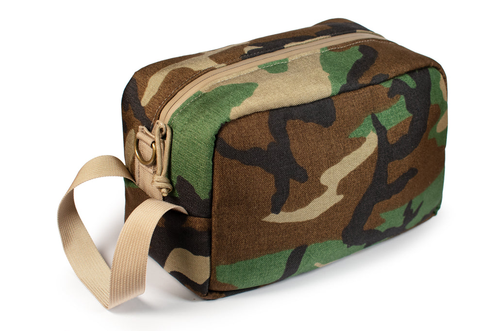 Smell Proof Toiletry bag - Stash Bag in Woodland Camo