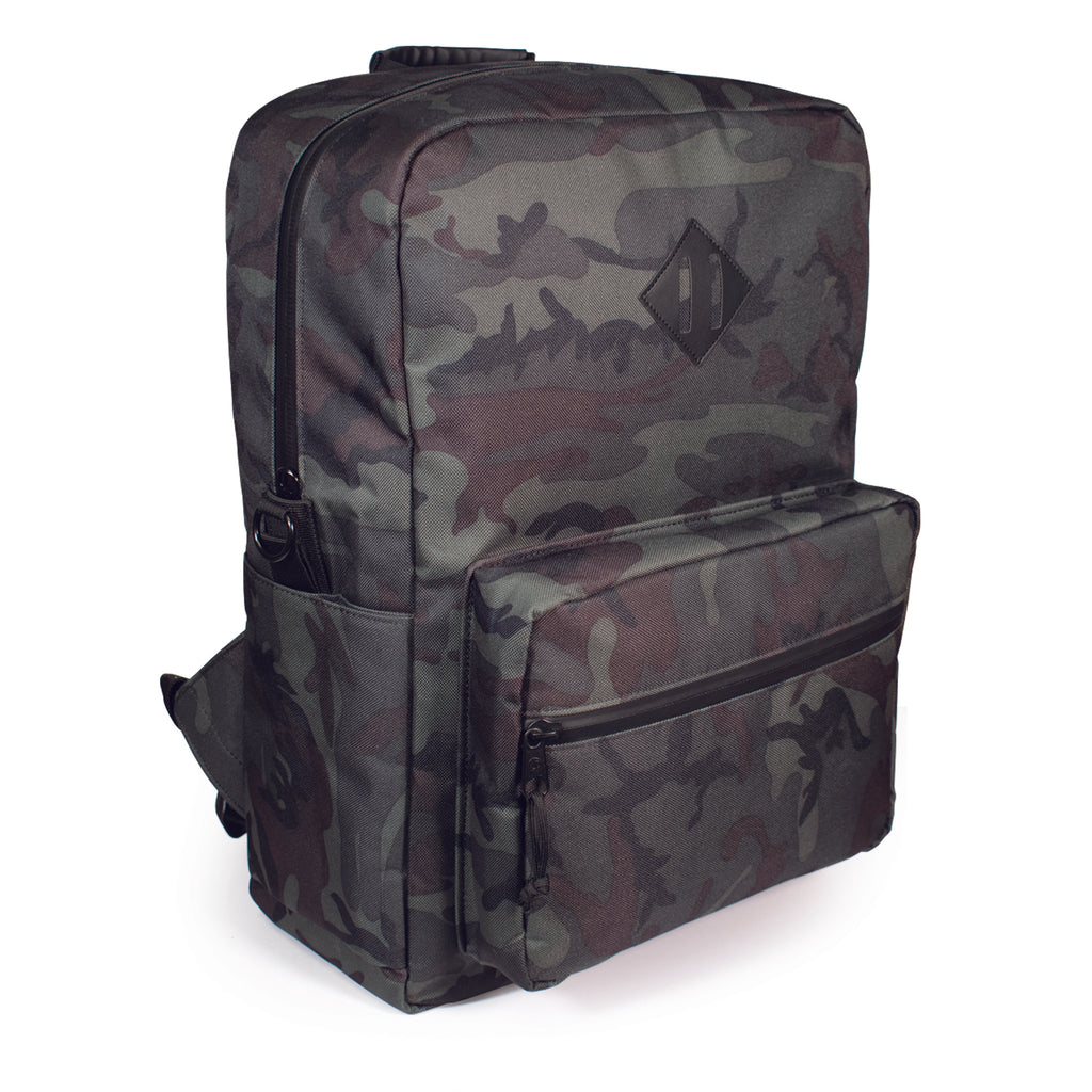 Smell Proof Backpack - EL JEFE in Black Forest Camo